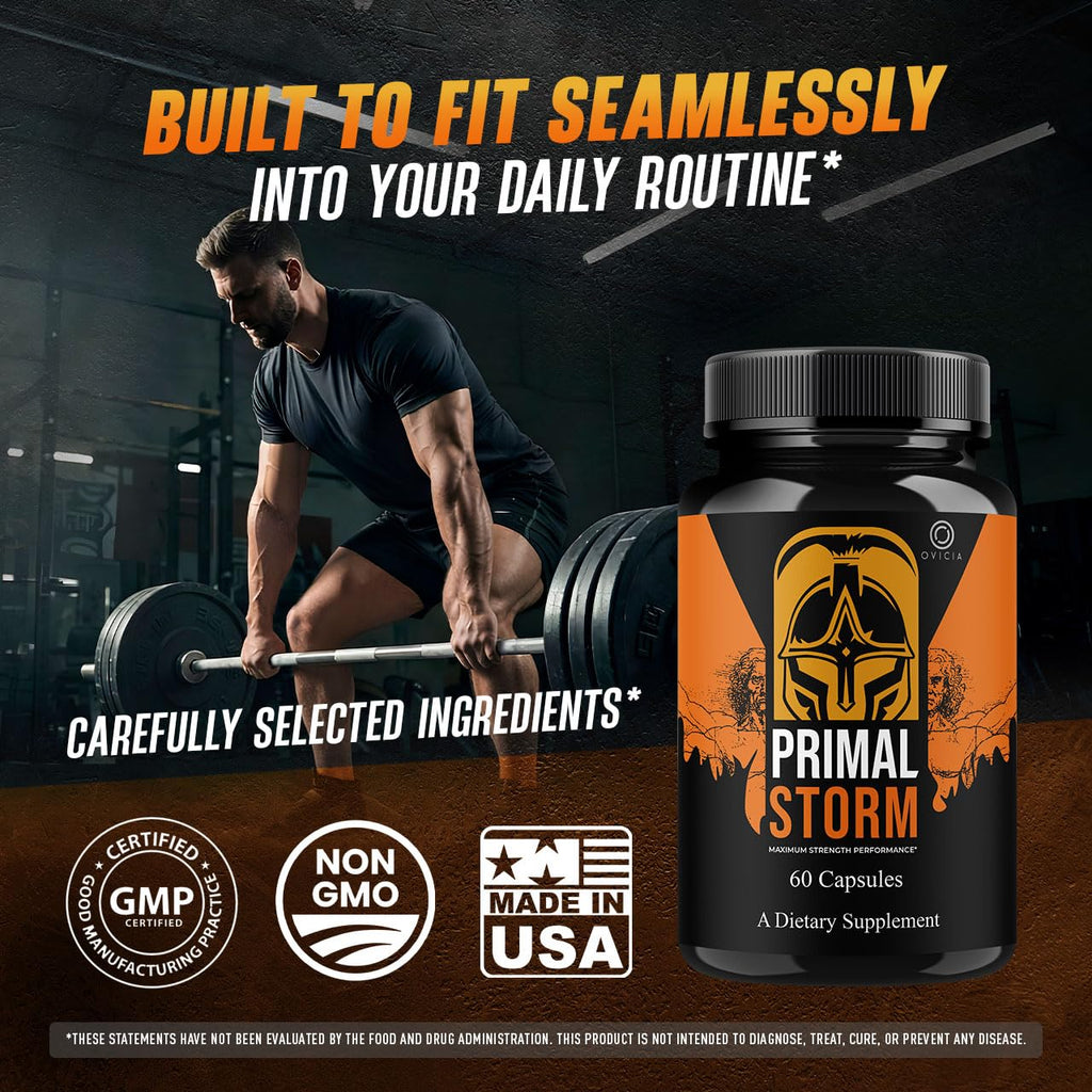 (2 Pack) Primal Storm Capsules - Advanced PrimalStorm Pills Premium Formula Support All Natural Ingredients Maximum Strength, Daily Vitamins for Health & Wellness Reviews, 120 Capsules for 2 Months