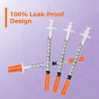 1ml/cc 30G 1/2" Syringe, Laboratory Syringes, Pack of 100