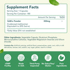 HealthyWayRx 500mg SAM-e Supplement - High Strength 500mg S-Adenosyl-L-Methionine Capsules for Brain Liver and Mood Support - Non-GMO High Absorption Same Supplement (180 Capsules)