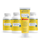 Researched Nutritionals Foundation Kit - Tri-Fortify Liposomal Glutathione (450mg) Watermelon, Transfer-Factor Multi Immune, ATP 360 & CytoQuel to Support Energy, Immunity, Cytokine Response & Detox