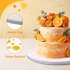 MEBRUDY 12 PCS Cake Boards 12 Inch Round,1/2 Inch Thick Sturdy Cake Drums, Food Grade White Cardboard Base Para Pastel for Wedding, Party, Bakery Home Display