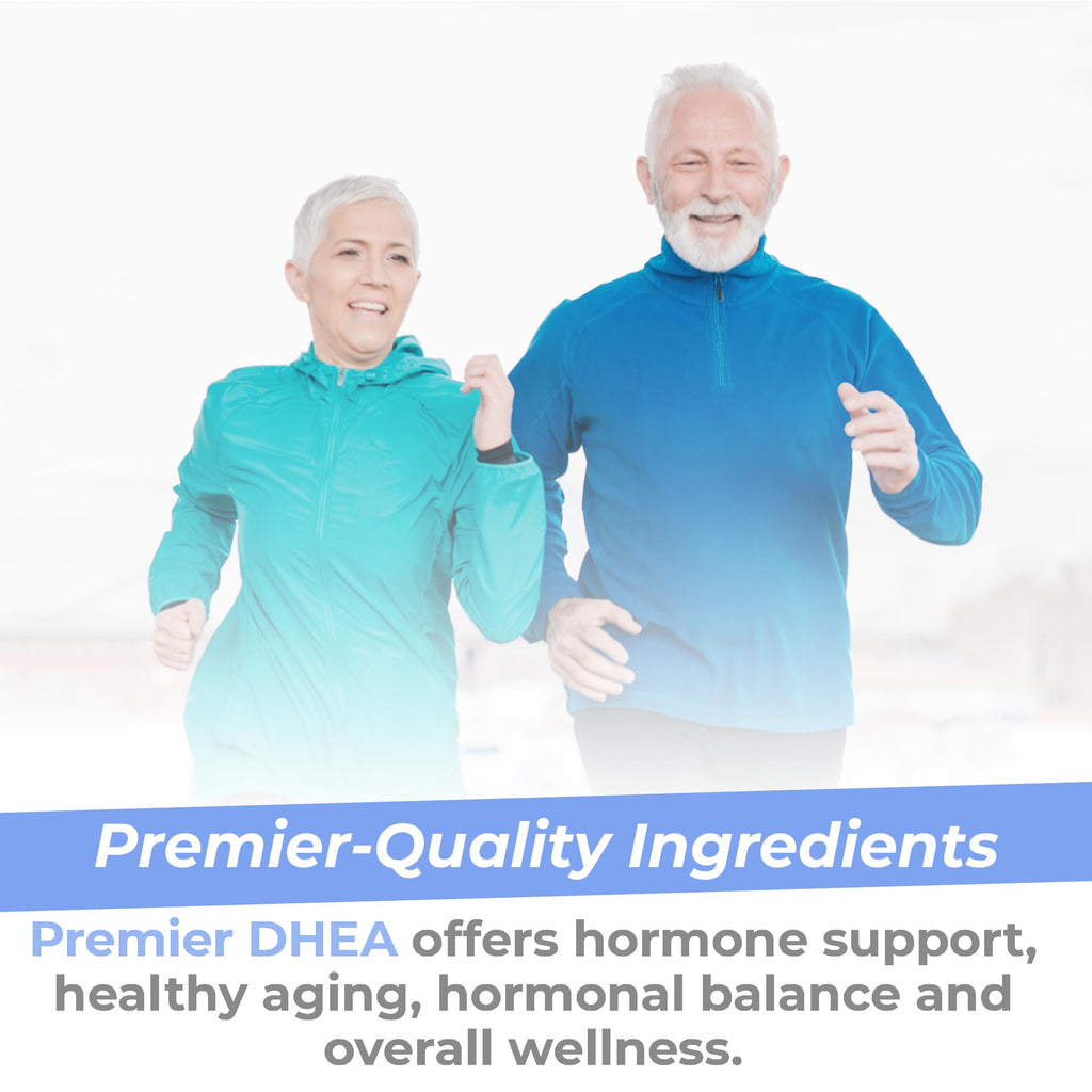 Premier Research Labs Premier DHEA - DHEA Supplement for Women & Men, Pure DHEA 25mg, Hormone Support for Healthy Aging, Wild Yam DHEA, Vegan Friendly - 60 Vegetarian Capsules