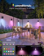 Govee PAR38 Flood Light Bulbs, 1300Lm Flood Lights Outdoor with IP65 Waterproof, Smart Light Bulbs Compatible with Alexa, Matter & SmartThings, RGBWW & Tunable White for Garage&Porch, E26 Base, 2 Pack