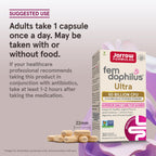 Jarrow Formulas Fem-Dophilus Vaginal & Digestive Probiotic 50 Billion CFU, 9 Clinically-Studied Strains, for Vaginal Flora & Yeast Balance, Urinary Tract, Digestive, & Immune Support, 30 Capsules