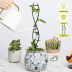 Goooxim DNA Spiral Plant Trellis Indoor - Durable Metal Trellis for Potted