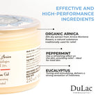 Arnica 35 – Arnica Cream Refreshing Effect, 250 ml, with 35% Organic Extracts, Provides Relief to Muscles, Joints, Neck, and Back, Massage Cream with Peppermint and Eucalyptus, Made in Italy