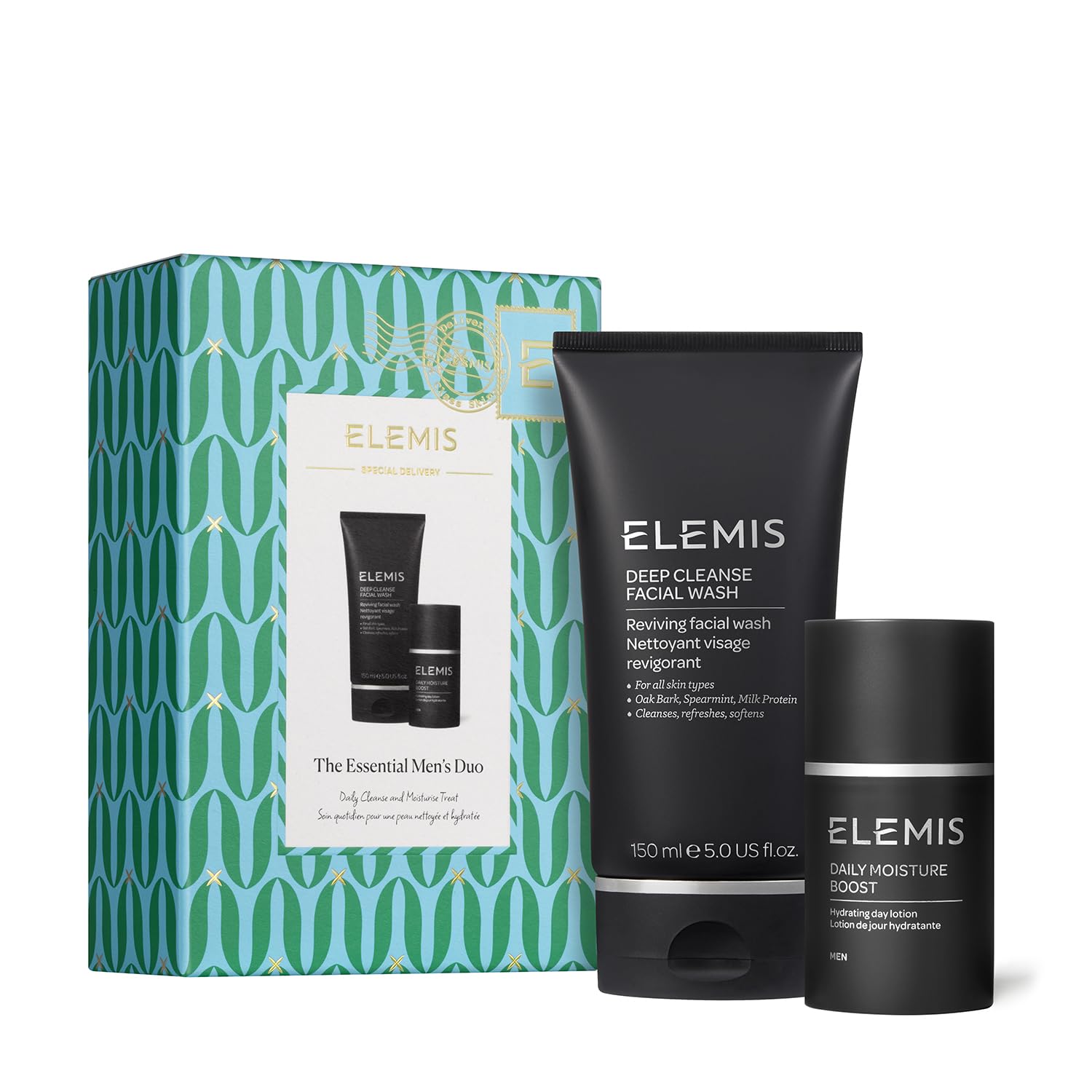 ELEMIS Deep Cleanse Facial Wash | Powerful Daily Gel Wash for Men Deeply Purifies, Refreshes, Revives, and Helps to Prevent Ingrown Hairs | 150 mL