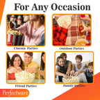 Perfectware All in One Popcorn Portion Packets with Kernels, Salt, and Coconut Oil for Popping Machine, 4 oz, 12 Count
