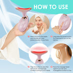 Facial Massager Red-Light-Therapy-for-Face and Neck, Face 𝖲 culpting Wand with 7 Color - Birthday, Christmas, Mothers Day, Valentines Day Gifts for Her Women Mom Best Friend Wife Teacher (Rose Gold)
