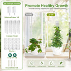 12 Inch Self Watering Moss Pole for Climbing Plants, D Shaped & Stackable