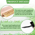 MUDEREK Crack Weeder Tool - Weed Puller Tool with 2 Heads and Scraping Hook