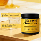 Dotkara Honey Gummies for Men, Vitality Booster Manuka Honey Gummies, with Shilajit, Ashwagandha, Sea Moss, Improves Endurance, Lowers Cortisol, Reduces Fatigue, Vegan, Non-GMO (60 Gummies) (1)