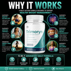 (5 Pack) Trimoryn Capsules, Official Trimoryn Pills with All Natural Ingredients, Advanced Trimorin Wellness Support Supplement, Max Strength Healthy Lifestyle Vitamins for Women & Men (300 Capsules)
