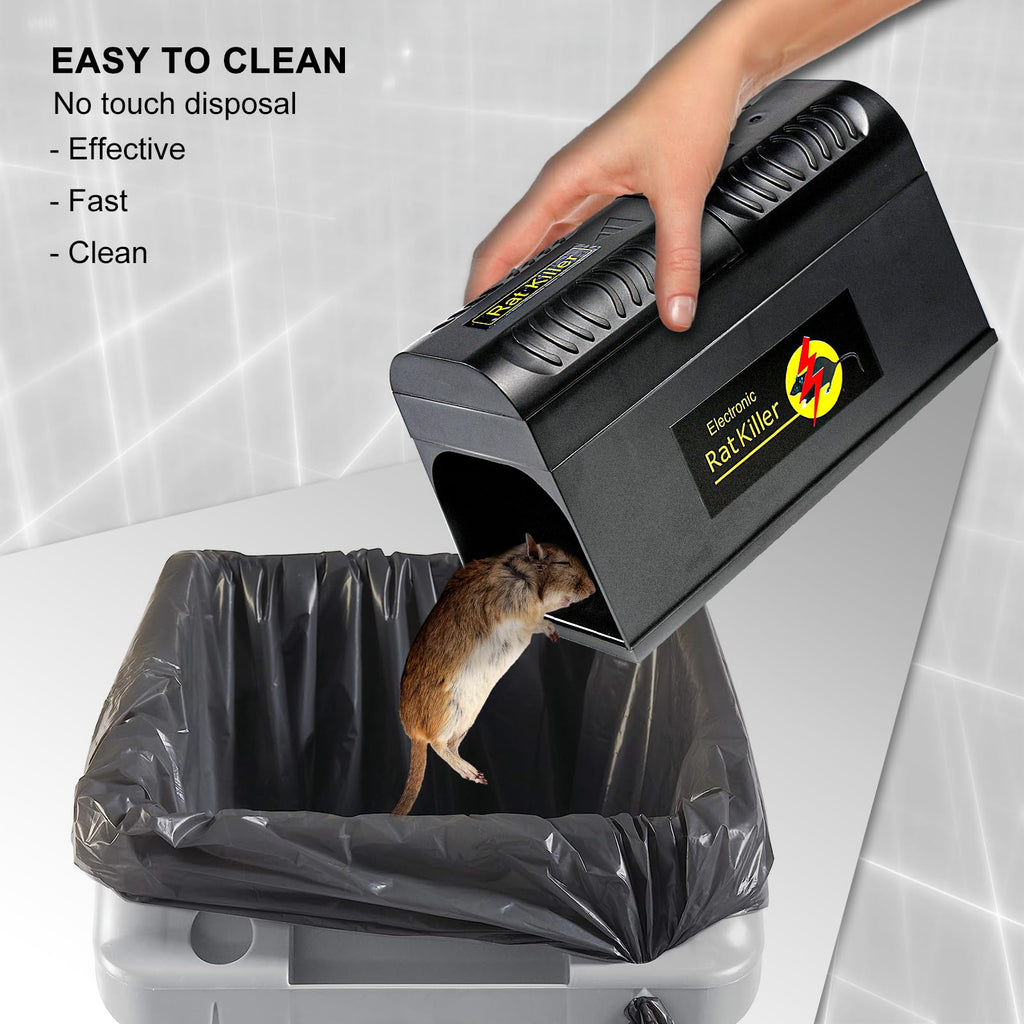 Electric Rat Traps - Mouse Trap Indoor Instant Kill Rodent Killer with ...