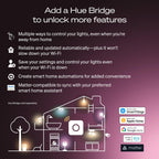 Philips Hue Smart LED A19 Bulb 2-Pack, Warm White Light 2700K, E26 Base, 9W, 810 Lumens, Dimmable, Works with Alexa, Google Assistant, and Apple Home