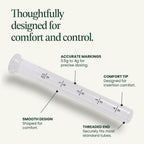 NewLife Naturals Disposable Vaginal Applicators 30 Pack – Threaded Vaginal Cream Applicators with Dosage Markings – Individually Wrapped Clean Single Use for Gels, Lubricants, & Creams – Made in USA