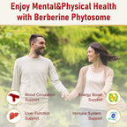 Spliferkou 7-in-1 Berberine Phytosome with Ceylon Cinnamon, Berberine Complex Supports Metabolic, Liver Function and Immune System, Non-GMO - 60 Capsules
