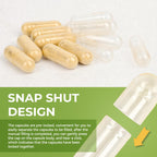 VGTPC Size 000 Empty Vegetarian Capsules, (500 Count) Vegan Clear Fillable Veggie Pill Capsules for DIY Supplement Filling