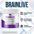 Brainlive Powder, Official Brain Live Powder Supplement with All Natural Ingredients, Advanced Formula Brain Health and Wellness Support with Maximum Strength Lifestyle Multivitamins (30 Servings)