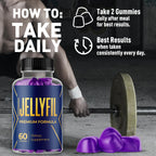 (2 Pack) Jellyfil Gummies, Jellyfil Gummys for Men with All Natural Ingredients, Max Strength Supplement with Premium Vitamins Supporting Optimal Wellness and Advanced Health Naturally (120 Gummies)