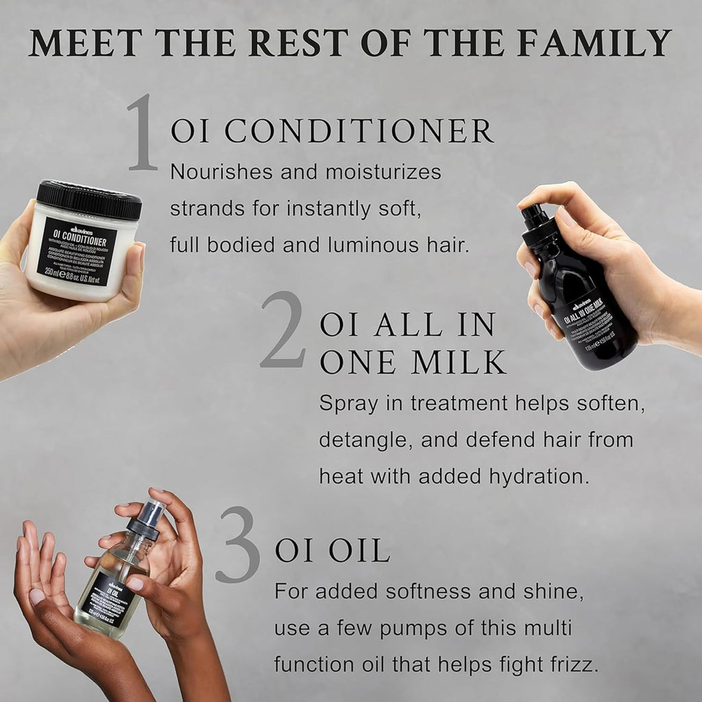 Davines OI All In One Milk, Detangling Leave-In Conditioner Spray, 4.56 oz