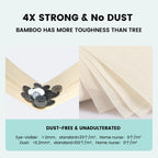 Home Nurse 4-Ply Bamboo Toilet Paper 24 Rolls, Unbleached Septic Safe Toilet Paper, No Lint Strong Absorbent, Chemical Free Eco Friendly Tree Free Bulk Toilet Paper