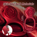 Couples Rose App Remote Control Wearable Vibrator, Couple Women Adult Sex Toys Games for Men, Hands Free Panty Clitoris Vibrator Vibrating Cock Ring, ZOOPLOU BDSM Female Sex Toy
