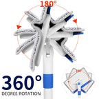 Baseboard Cleaner Tool with Handle, Wall Cleaner with Extendable Long Handle ,Door Frame Cleaning Tool Including 4 Reusable Cleaning Pads. Quick Clean Baseboard Cleaning, Ceiling and Wall.