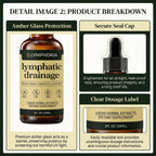 Lymphoria Lymphatic Drainage Drops, Lymphatic System Support, Immune System, Natural Herbal Blends, Vegan & Non-GMO