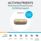 XYMOGEN ActivNutrients - Multivitamin & Multimineral Formula - Wellness, Immune & Energy Support - Active B Vitamins & Chelated Minerals - Vegetarian, Non-GMO & Gluten Free - 120 Count