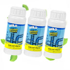 GARINOM Drain Cleaner Powder, Wild Tornado Sink and Drain Cleaner Powerful Pipeline Dredging Agent, Kitchen Unblocker, Powder for Kitchen Toilet（3Pcs）