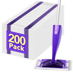 Mop Pads Refills Compatible with WetJet Mop, Disposable Mop Pads for Hardwood Floors, Tile, Laminate & Multi-Surface Cleaning, 200 Pack