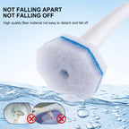 LufamlyGo Upgraded 60pcs Toilet Wand Refills fits Clorox Toilet Wand, Thickened Cleaning Layer, Won’t Fall Apart, Disposable Bathroom Cleaning Scrub Pads with Fresh Scent, for Home & Commercial Use