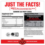MuscleMeds CARNIVOR Beef Protein Isolate Powder, Muscle Building, Recovery, Lactose Free, Sugar Free, Fat, Free, 23g Protein, Fruity Cereal, 28 Servings
