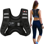 TB3C Weighted Vest Woman, 6 LB Womens Weight Vest for Walking, Strength Training Weight Vests for Men, Reflective Stripe Fitness Vest for Workout Running Jogging