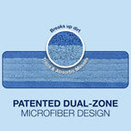 Bona Mop Microfiber Cleaning Pad for Hardwood & Hard Surface Floors - Value 3-Pack - For Use With Bona Mops - Dual Zone Cleaning