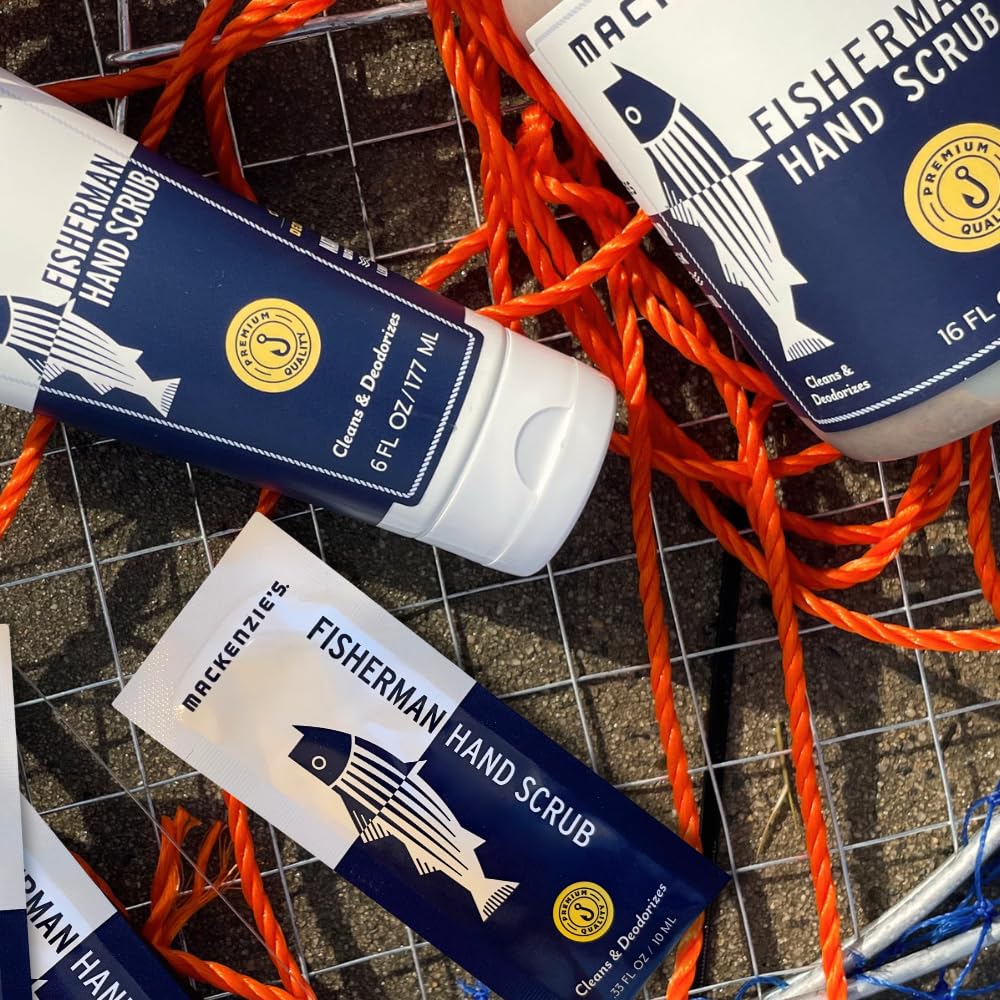MacKenzie's Fisherman Hand Scrub - Gifts for Men - Gifts for Fisherman - Gifts for Cooks - Gifts for Gardeners - Hand Cleanser - Hand Deodorizer