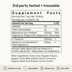 Moon Juice Sleepy Magnesi-Om - Magnesium Sleep Supplement Powder with L-Theanine & Plant-Based, Low Dose Melatonin, Sugar-Free Bedtime Drink Mix for Deep Sleep w/o Grogginess, Cherry, 35 Servings