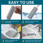 Emycool Pumice Stone Toilet Bowl Cleaner, 14 Pack Toilet Pumice Stone with Handle for Toilet Cleaning, Bathtubs, Sinks, Swimming Pools, Grills