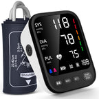 Blood Pressure Machine, Automatic Upper Arm Blood Pressure Monitor with 2x199 Readout, 4.5 Inch Backlit Large Screen Adjustable Large Cuff 9 to 17 Inches - Arrhythmia and Home Hypertension Detector