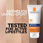 La Roche-Posay Anthelios UV Pro-Sport SPF 50 Sunscreen for Face & Body, Water & Sweat Resistant with Non-Drip Formula, Invisible Broad Spectrum Sunscreen Lotion, Lightweight & Breathable, 6.7 Fl Oz