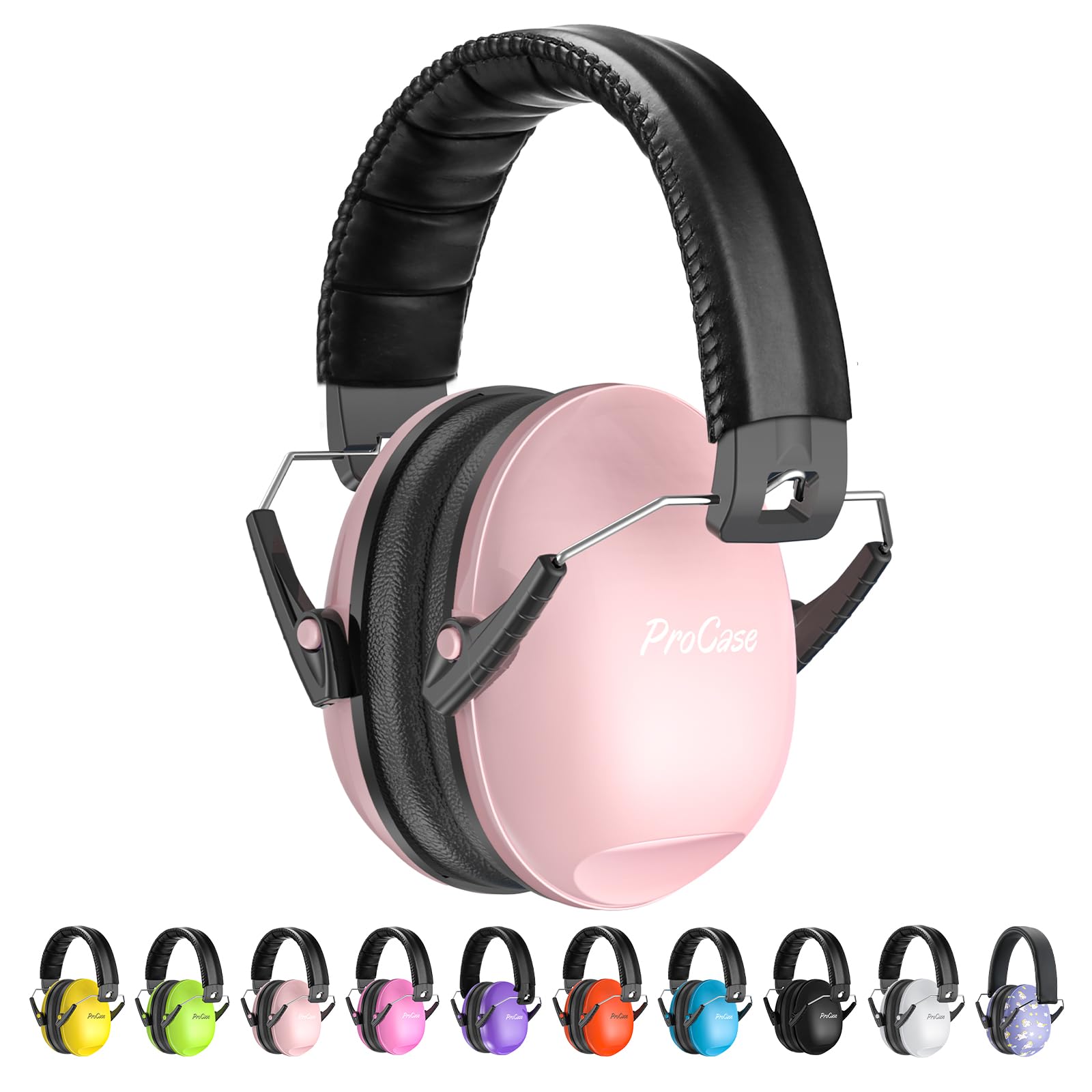 ProCase Noise Cancelling Headphones for Kids Toddler, SNR 27dB Noise Reduction Ear Muffs, Hearing Protection for Monster Jam, Concerts, Fireworks, Shooting, Air Show, Autism Sensory Needs -Lightpink