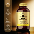Solgar Formula VM-2000 (Multinutrient System), 180 Tablets - Premium Quality Multiple - Contains Zinc - Supports A Healthy Immune System - Vegan, Dairy Free, Kosher - 90 Servings