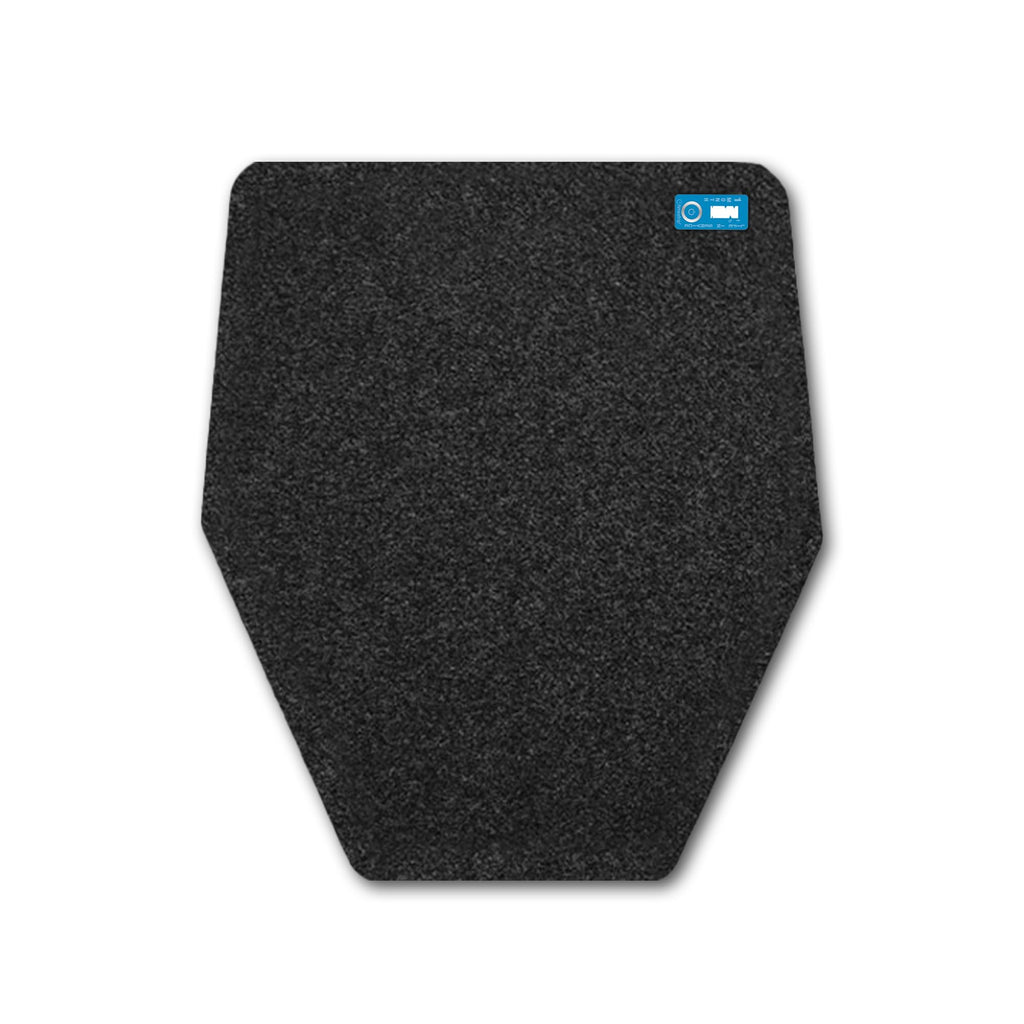Hygomat Disposable Urinal Mats, Odor Eliminating, Time Monitor, Non-Slip Adhesive, Charcoal, Case of 6, Made in the USA