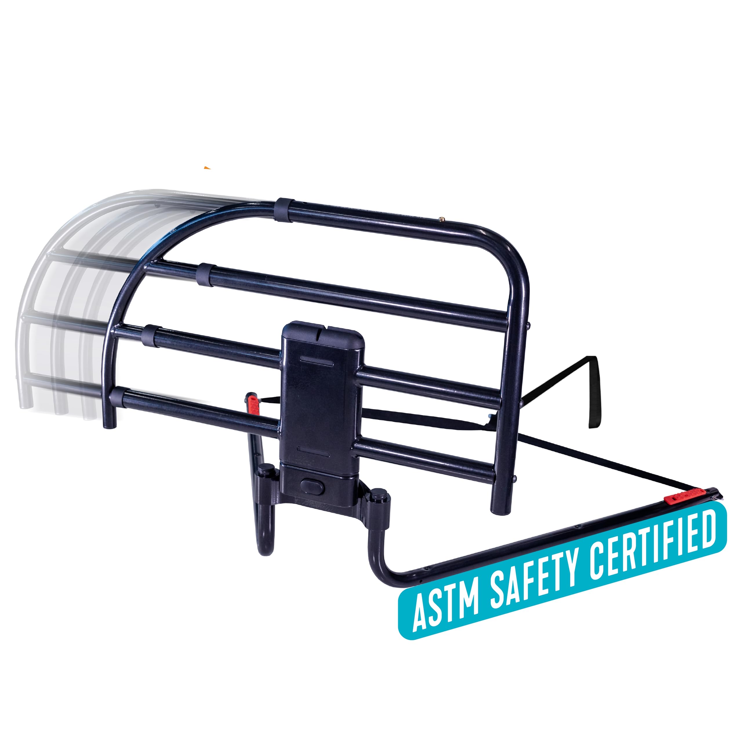 Able Life Click-N-Go Extendable Bed Rail for Wood Adjustable Bed Frames. Removable Bed Handle for Elderly Adults and Seniors, Fits King, Queen, Full, and Twin Beds, ASTM Safety Approved Bedrail