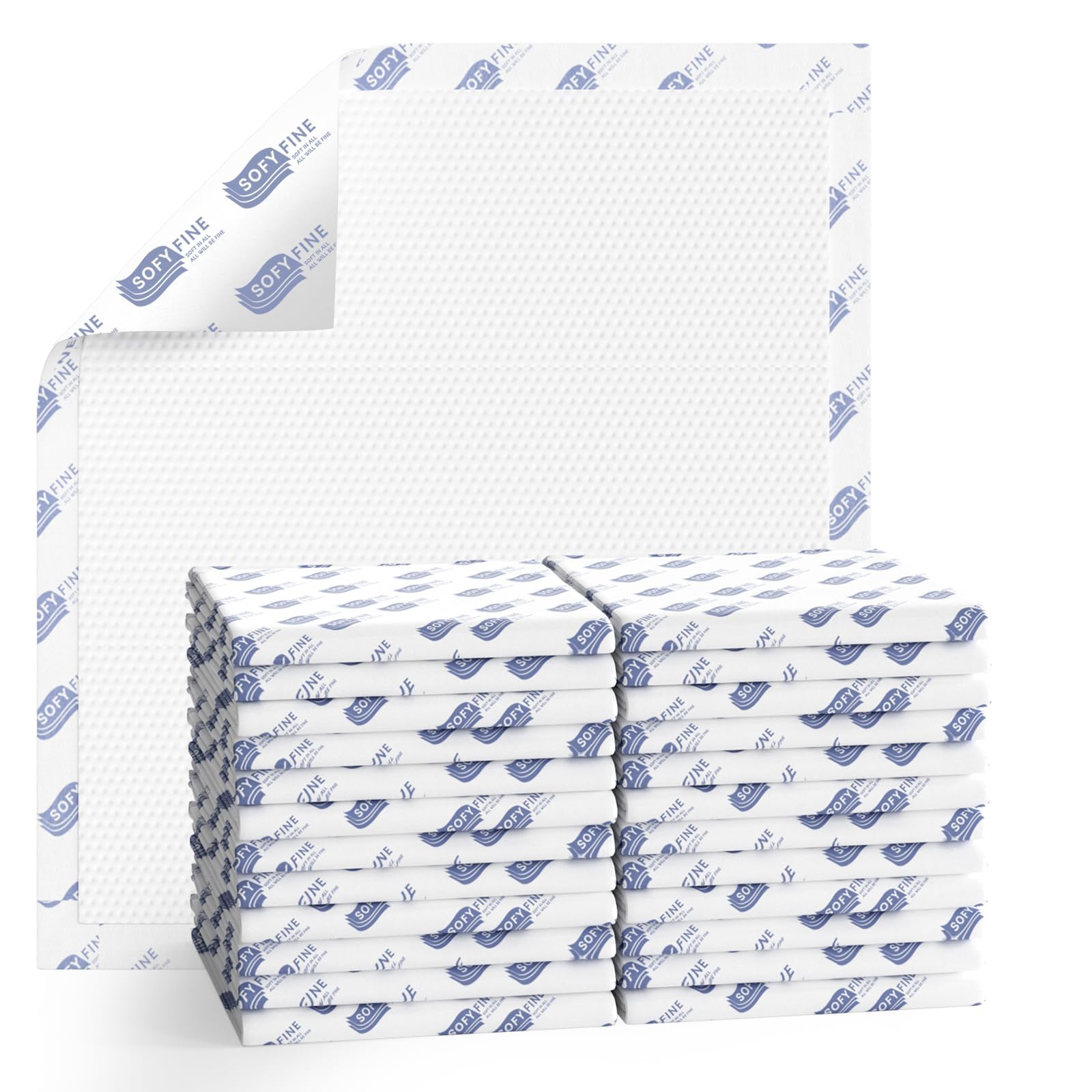 Extra Large Disposable Bed Pads 36"x 48"(20 Count) Adult Chucks Incontinence Underpads,Thicken Premium Tear Resistant Waterproof Pee Pads for Elderly,Kids,10X Super Absorbency Puppy Training Pads