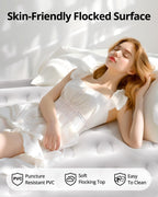 Airefina Air Mattress Queen with Built in Pump, 18 Raised Comfort Blow Up Mattress with Carrying Bag, Portable Inflatable Mattress for Guest Home, Air Bed Colchones Inflables 750 Lbs Max, 80*60*18 in