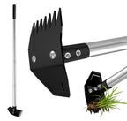 ATLRGISL Weed Puller Tool with Long Handle, Manual Weed Remover Tool, 2 in 1 Weed Rake&Grabber and Garden Hoe, Dandelion Gardenia Heavy Duty Uprooting Tool for Yard, Lawn and Garden, 58Inch