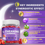 Sijigood 90 Count | L-Theanine Gummies for Kids & Adults, Strawberry Flavor