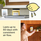 Fresh Wave Lemon Odor Removing Gel, 15 oz., Pack of 2 - Safer Odor Absorbers for Home, Natural Plant-Based Odor Eliminator, Every 15 oz. lasts 30-60 Days, For Cooking, Trash & Pets